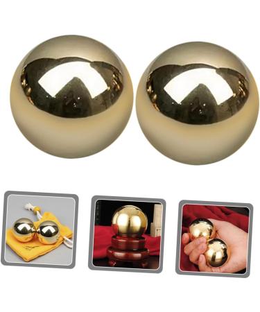 Fomiyes Brass Gymnastics Balls - Copper Massage Ball for Foot & Hand Therapy | Portable Metal Massage Balls from China - Buy Online on GoSupps.com