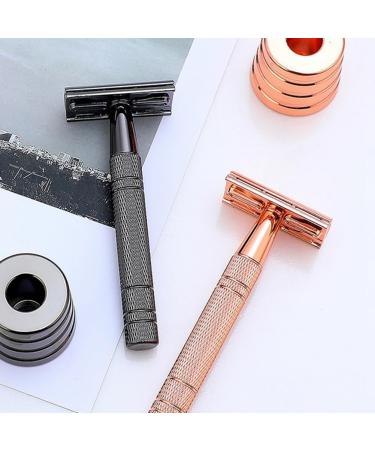 Rodrigo Interchangeable Men's Safety Razor - Double Edge Reusable Metal Razor in Rose Gold for a Luxurious Shaving Experience - Buy Online on GoSupps.com
