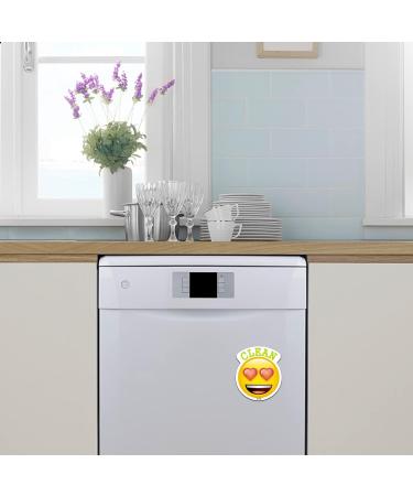 MORCART Emoji Dishwasher Magnets Clean Dirty Sign for Dishwashers Refrigerators Washing Machines etc Emoji Dishwasher Magnets 008 - Buy Online on GoSupps.com