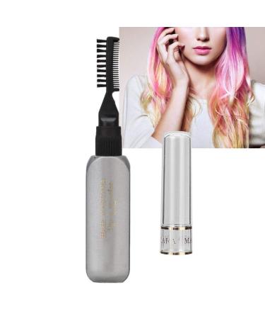 Hair color 20ml x 2 pieces of haircover Temporary disposable hair color chalk hairdresser accessories for Halloween Christmas cosplay parties (gray)