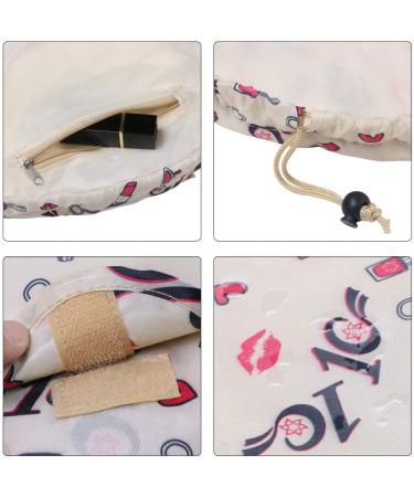 URAQT Lazy Drawstring Makeup Bag for Women Large Capacity, Waterproof Toiletry Organizer for Travel - Buy Online on GoSupps.com