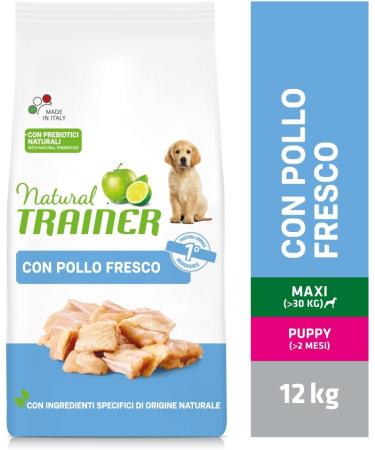 Natural Trainer Maxi Puppy and Child Dog Food with Chicken 12 kg - Buy Online on GoSupps.com