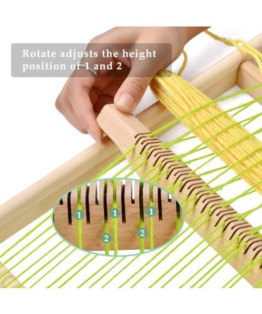 FOCCTS Wooden Multi-Craft Weaving Loom - Large Frame for Tapestry Art - Creative DIY Weaving for Kids and Experts - Pre-Warped for Quick Start - Buy Online on GoSupps.com