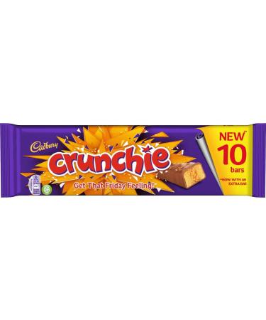 Cadbury Crunchie Barre de chocolat 10 x 26,1 g 261 g