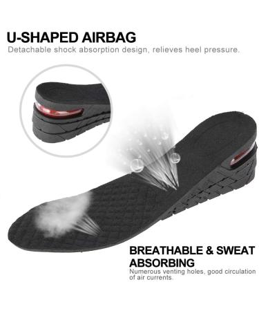 Height Adjustable Increase Insoles | 4-Layer PU Heel Lift for Unisex | Boost Height Comfortably - Buy Online on GoSupps.com