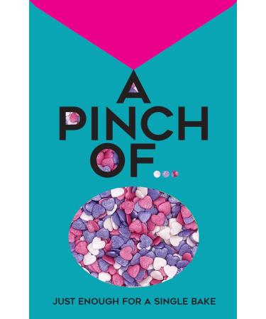 A Pinch Of - Multicoloured Glimmer Love Hearts Mix - Valentine's Day Cake Topper Sprinkles - 25g Edible Glimmer Cupcake Decorations - Perfect for Birthdays Weddings & Romantic Celebrations - Buy Online on GoSupps.com