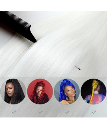 YDDM 20 Inch Pre Stretched Braiding Hair Extensions - 3 Packs Jumbo White Art Hair for Braids (60#) - Buy Online on GoSupps.com