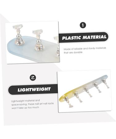 minkissy 4 Sets Nail Practice Holder Beauty Nail Decorations for Nail Art Nail Holders for Nail Painting Fake Nails Nail Display for Nail Art Press Nail Cosmetic Plastic - Buy Online on GoSupps.com