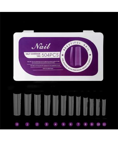 FEIlei 504Pcs Press on Nails Coffin Nail Tips Frosted Full Cover Fake Nail Artificial - Buy Online on GoSupps.com