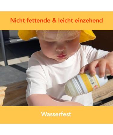 Derma Sonnenschutz Roll-on Lotion LSF 50 f r Baby & Kinder | Waterproof Hypoallergen Parf mfrei | Sunscreen Gesicht & K rper | 50ml UVA-UVB Schutz - Buy Online on GoSupps.com