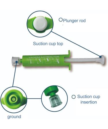 Venom Extractor Tool | Bite Sucker for Outdoor Adventures | Poison Removal Vacuum - Buy Online on GoSupps.com