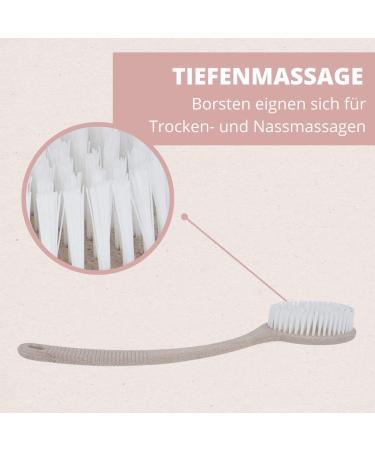 Parsa Beauty Nature Love Organic Bathing Burst - Sustainable Long Handle Body Brush with Natural Bristles for Effective Body Peeling & Back Care | Eco-Friendly Bathing Accessories - Buy Online on GoSupps.com