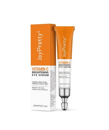JoyPretty 20ml Vitamin C Brightening Eye Serum for Dark Circles, Puffiness, and Fine Lines (2PCS) - Buy Online on GoSupps.com