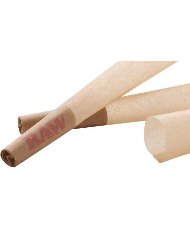 RAW Cones 1 1/4 Size 100 Pack - Slow Burning Pre Rolled Rolling Papers & Tips | Classic Raw Paper | Green BlazerTube - Buy Online on GoSupps.com