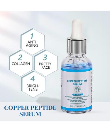Copper Peptides Serum for Face Face Moisturiser Peptide Serum Face Serum for Women & Men Anti Aging Face Serum with Hyaluronic Acid - Reduces Fine Lines & Wrinkles Serum for Face Care - Buy Online on GoSupps.com