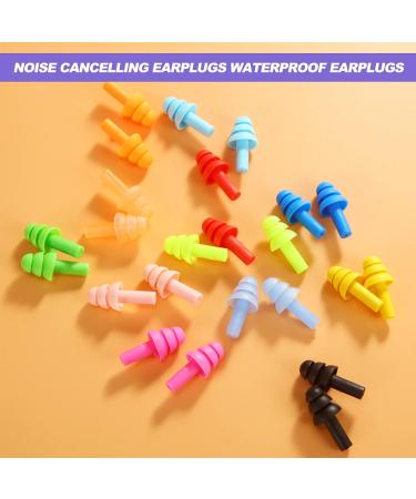 Ear Plugs for Sleeping 12 Pairs Earplugs for Swimming Noise Cancelling Snoring Reusable Silicone Earplug Travel Concert Airplanes - Buy Online on GoSupps.com