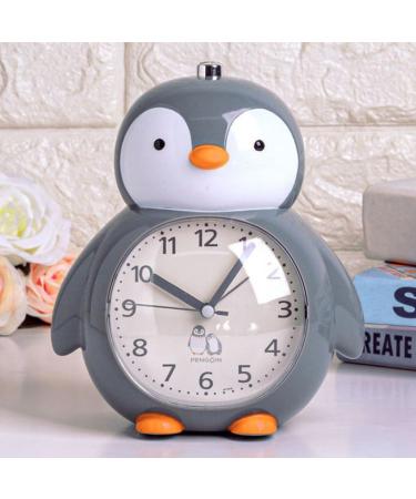 EXQUILEG Children's Penguin Alarm Clock Silent Analogue with Snooze & Light for Kids (Blue) | Perfect Gift for Girls & Boys - Buy Online on GoSupps.com