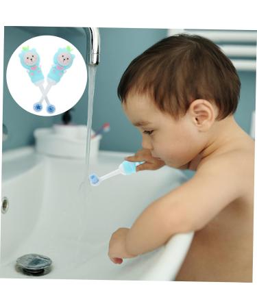 Buy Healvian 2ST Children's Toothbrush - Soft Bristles & Travel Covers for Toddlers | Sky Blue Training Toothbrush | Ideal for Kids - Buy Online on GoSupps.com