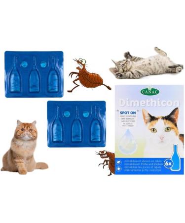 Dimethicone Pipettes for Cats 6 Anti-Tick & Anti-Flea Treatment International Shipping Available - Buy Online on GoSupps.com