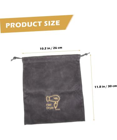 WOONEKY 2pcs Hair Dryer Bag Storage Bags for Travel Storage Bag for Bathroom Multifunctional Bag Flannel - Buy Online on GoSupps.com