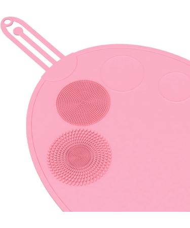 MagiDeal Brush Cleaning Mat Cosmetic Brushes Scrubber Mat Makeup Brush Holder Portable Washing Tool for Makeup Brush Sponge Powder Pink - Buy Online on GoSupps.com