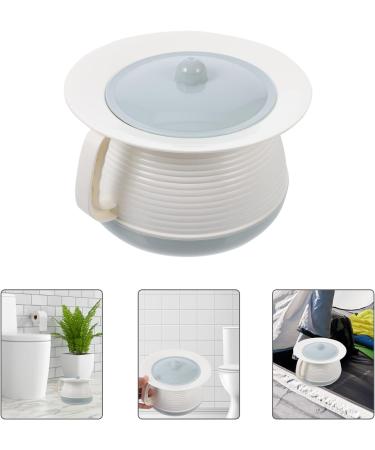 Portable Chamber Pot Urinal with Lid and Handle - Emergency Potty for Elderly, Men, Women - Indoor/Outdoor Use - Blue 21X21X13CM - Buy Online on GoSupps.com