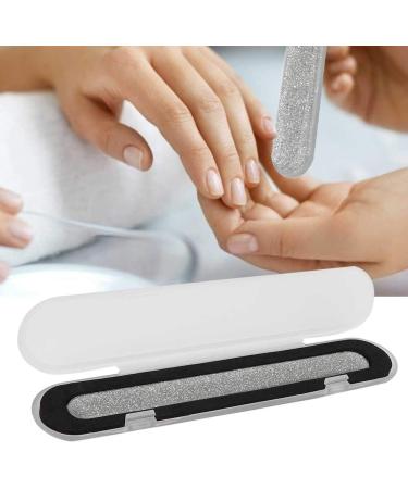 Nail File Nail Buffer Double Sided for Fingernails Toenails for Home DIY and Salon(Large Silver) - Buy Online on GoSupps.com