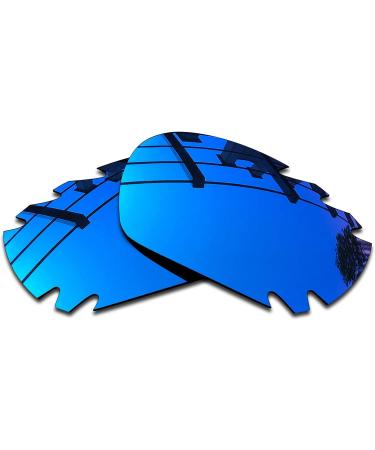 SEEABLE Polarized Mirror Replacement Lenses for Oakley Jawbone Vented Sunglasses - Dark Black with Silver, Blue, and Fire Orange Mirrors - Buy Online on GoSupps.com