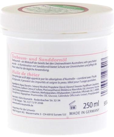 Buy Premium Tea Tree Oil Cream with Sea Buckthorn | International Shipping Available - Buy Online on GoSupps.com