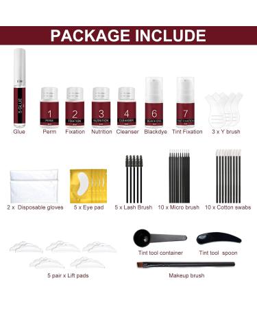 4 in 1 Lash Lift & Brow Lamination Kit | Professional Eyelash Curling Perm - Safe Effective for Home & Salon Use - Buy Online on GoSupps.com