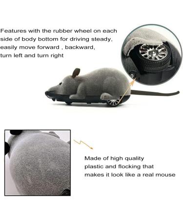 Remote Control Mouse Cat Toy HIMM Wireless Electronic RC Mouse Rat Pet Toy Running Wheel Plush Rat Chasing Prank Toy for Cats Dogs Pets Kids Novelty Gift (Black) - Buy Online on GoSupps.com