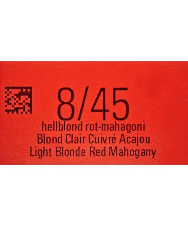 Wella Koleston Perfect ME+ Vibrant Reds 8/45 Light Blonde Red Mahogany Hair Colour 60 ml - Pack of 1 - Buy Online on GoSupps.com