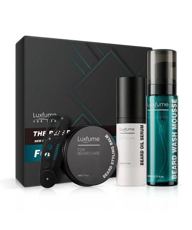 Xiaoquexing Bart Kit for Men's Care Beard Care Kit with Bartlserum Bart Linen Mousse Bart Styling Balsam Folding Cam Friend/Husband