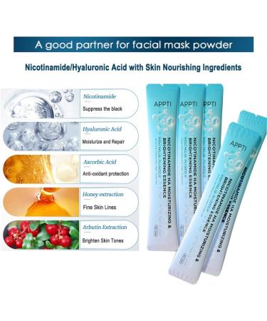 SHEEYOON Facial Jelly Mask Peel Off Crystal Face Jelly Mask Powder and Nicotinamide/Hyaluronic Acid Serum Set DIY Face SPA Skincare Mask (24K Gold) - Buy Online on GoSupps.com