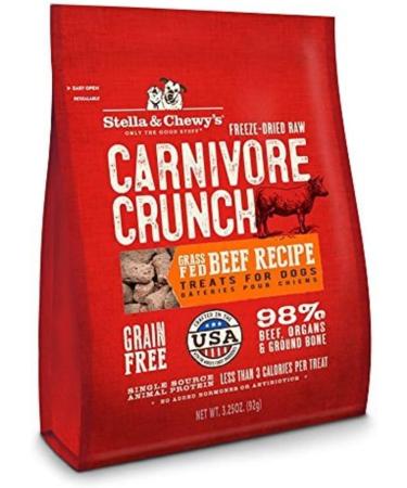 Stella & Chewy's Freeze-Dried Raw Wild Weenies Dog Treats + Carnivore Crunch Grass-Fed Beef Recipe Dog Treats Lamb + Beef 3.25 oz. Bag 92 g (Pack of 1) - Buy Online on GoSupps.com