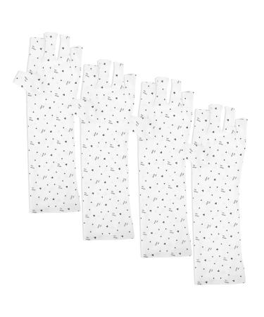 Beavorty 10 Pairs nail gloves UV protection gloves for manicures UV gloves for gel manicures gel manicure UV gloves gel nails gloves polyester white Miss non-slip ultra violet light - Buy Online on GoSupps.com