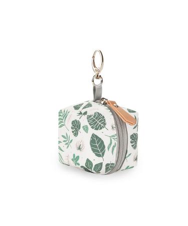 Smashing pacifier cover with clip - baby pacifier holder bag box pacifier holder for 2 pacifier for outdoor activities while traveling small baby utensils green