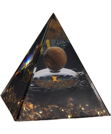 Kioiner Crystal Pyramid 5cm Orgone Pyramid Positive Energy Collection Wealth Lucky Pyramid for Women Girls Yoga Meditation Healing Home Decoration (A) - Buy Online on GoSupps.com