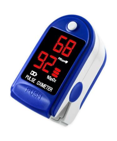 UPGRADE Pulse Oximeter - Oxygen Monitor Finger for Adults and Child Heart-Rate - Monitor Kit with Large Clear LED Display