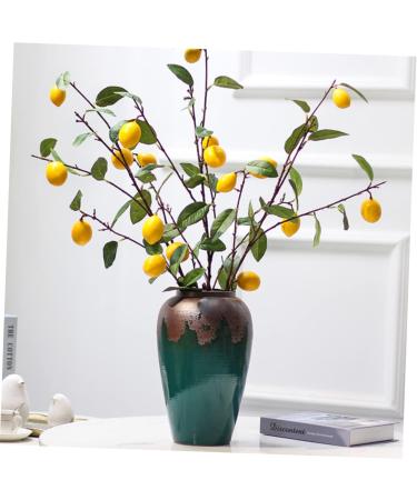 Zerodeko 1pc Lemons Decor Artificial Flowers Bouquet Faux Plant Diy Plants Picks Imitation Lemon Branches Short Branch Lemon Fruit Ornament Photo Lemon Plants Props Household Vase - Buy Online on GoSupps.com