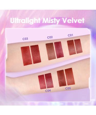 FOCALLURE 2 in 1 Dual Head Matte Velvet Lip Gloss | Long-Lasting Waterproof Liquid Lipstick | Non-Cracking & Anti-Transfer Makeup C01 - Buy Online on GoSupps.com