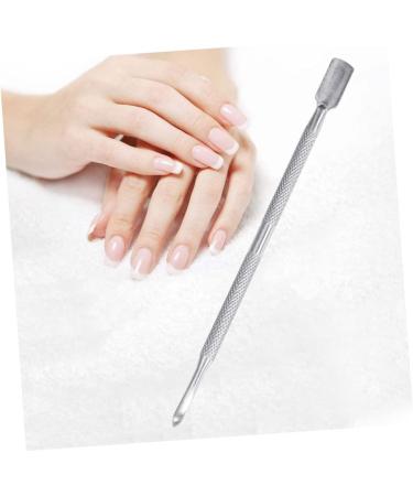 FRCOLOR Exfoliator Scrub Exfoliating Facial Scrub Dead Skin Pusher Stainless Steel Manicure Tool Manicure Tools Manicure Kit Cuticle Trimmer Cuticle Remover Kit Nail Cleaing Stick Cosmetic - Buy Online on GoSupps.com