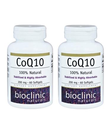 CoQ10 200mg 60 Softgels (Pack of 2)