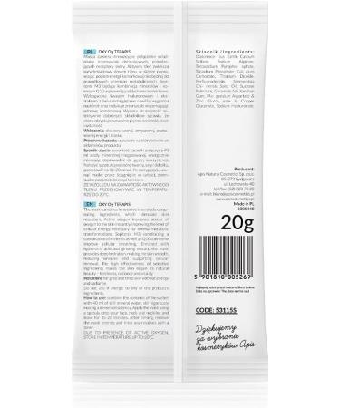 Bee Apis Professional Oxy O2 Therapies Oxygenating Algae Mask with Active Oxygen 20g - Buy Online on GoSupps.com