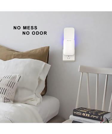 Mosalogic Plug-in Flying Insect Trap - Indoor Mosquito Killer with UV Attractant & Night Light - Gnat, Moth, Fly Catcher for Home & Office (1 Pack, White) - Buy Online on GoSupps.com