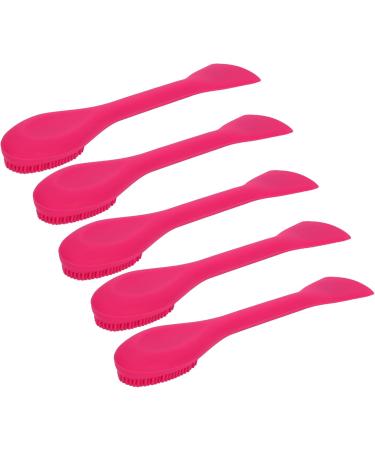 Qukaim Facial Mask Brushes Silicone Face Cleaning Brush with Mix Mask Stick 2 Heads Facial Mask Brushes DIY Skin-Care Tool Rose Red - Buy Online on GoSupps.com