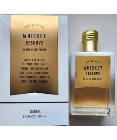 Bath & Body Whiskey Reserve Cologne for Men 3.4 fl oz Single-Malt Inspired Fragrance