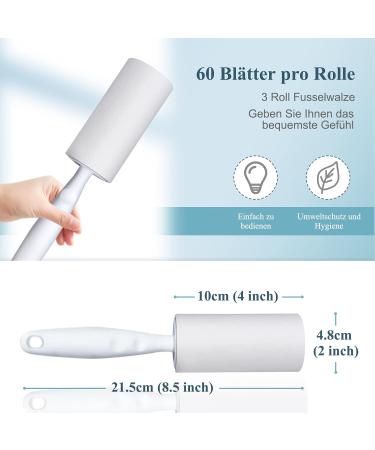 Oiamker Extra Sticky Lint Rollers - 3 Pack with 60 Sheets Each - Best for Pet Hair Clothing & Furniture - Buy Online on GoSupps.com
