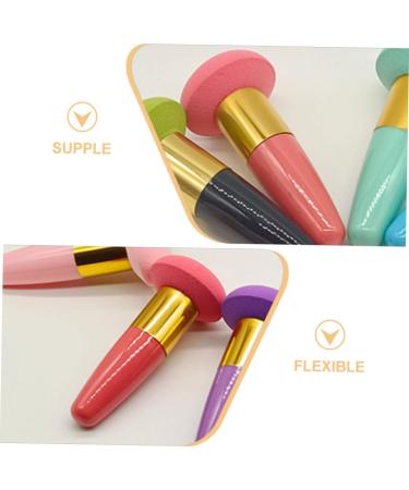 PLAFOPE Beauty Egg Brush Pen Makeup Powder Puff Makeup Sponges for Blending Make up Sponges for Face Cosmetic Sponge Foundation Sponge Brush Makeup Sponge with Handle Blending Sponges - Buy Online on GoSupps.com