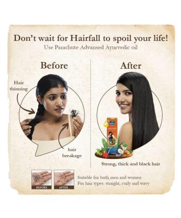 Buy Advansed Ayurvedic Coconut Hair Oil with Neem Amla & Bhringraj | 22 Natural Herbs for Dandruff & Hair Fall - 300ml - Buy Online on GoSupps.com